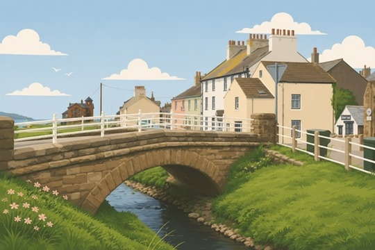 Allonby village bridge