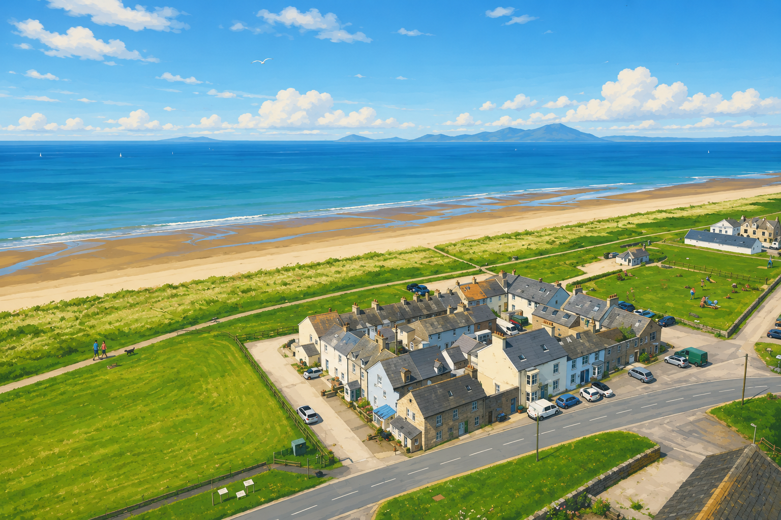 Allonby from the air
