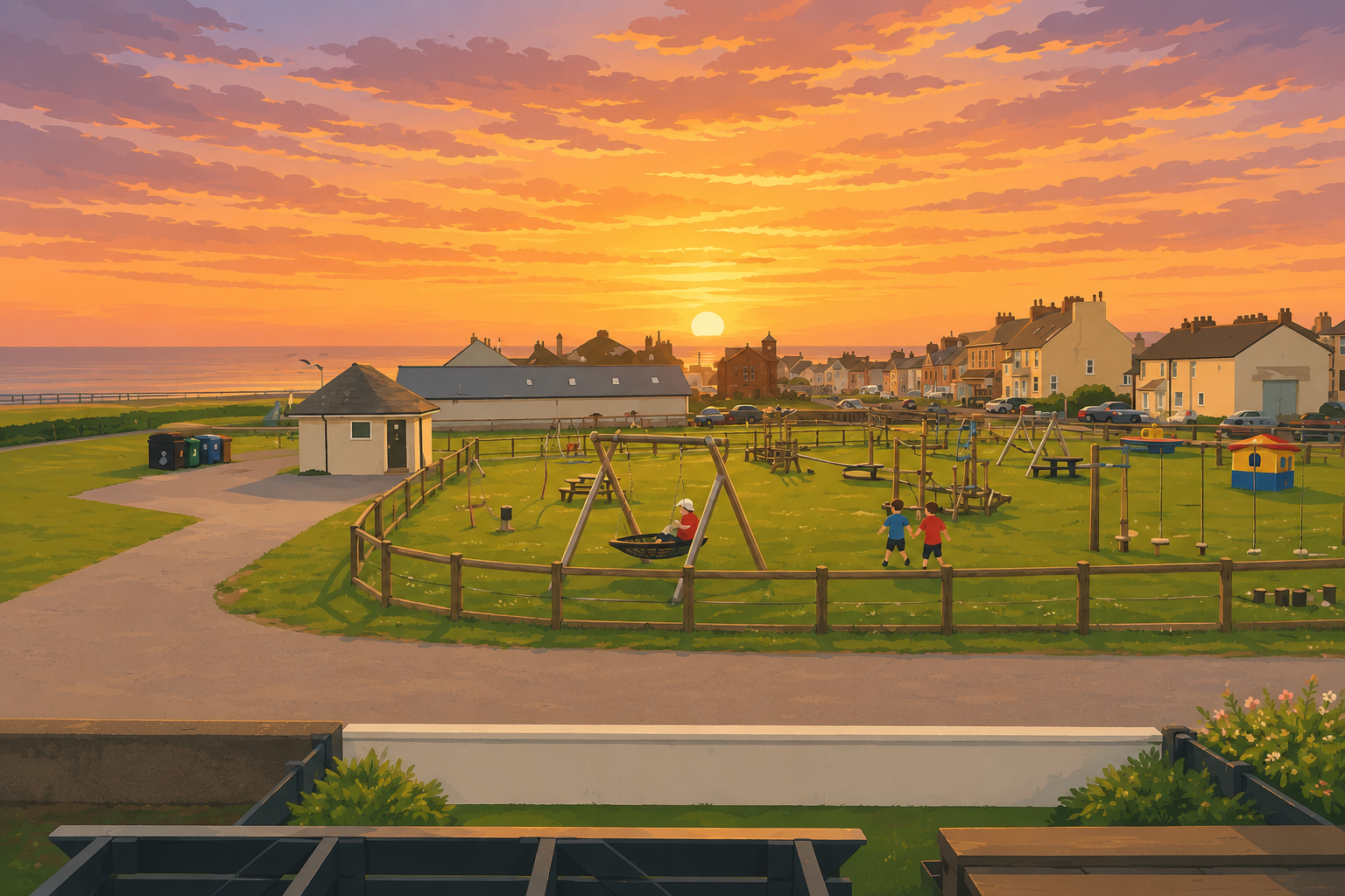 Green space near Allonby